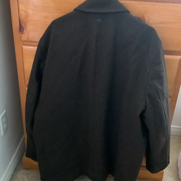 Calvin Klein Wool Mens Peacoat brown szXL Menswear - Picture 2 of 7